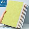Блокнот формата А4 из мягкой кожи, сверхтолстый: Чистый, большой альбом для рисования и дневник для офиса и бизнеса
