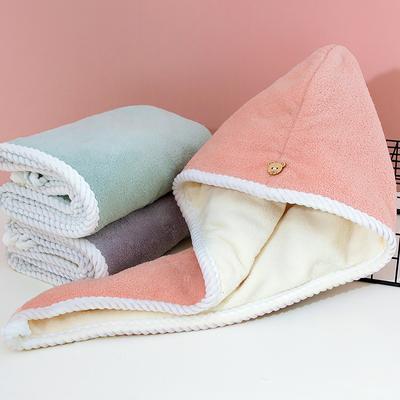 Двойное толстое полотенце для сухих волос, двухсторонняя шапочка для сухих волос, аксессуары для ванной комнаты, шапочка для кормления с пряжкой, полотенце для сауны и спа
