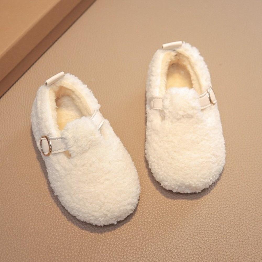 Versatile Children Shoes Simple Plush Warm Shoes New Fluffy Cotton Shoes Winter