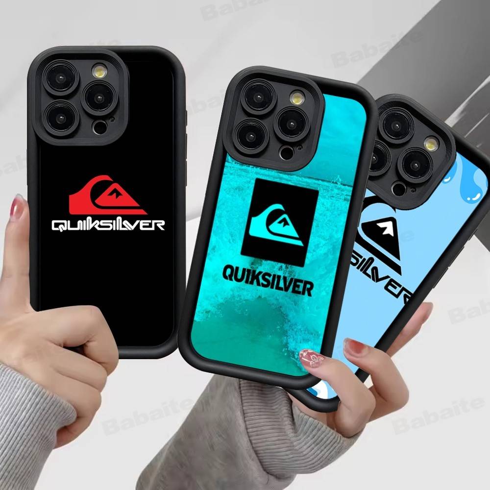 Q-QuiksilverS ЛОГОТИП Чехол для телефона Для IPhone 17 16 15 13 11 12 14 Pro Max Plus Силиконовый чехол-оболочка