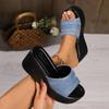 Wedge Sandals Women Comfortable Walking Shoes Outdoor Casual Anti-slip Summer Trend Lightweight Platform Slipper Slides Women
