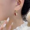 Сердце Серьги-подвески Женские Серьги-подвески с Сердечками и Стразами Блестящие Серьги Подарок на День Святого Валентина, годовщину для нее