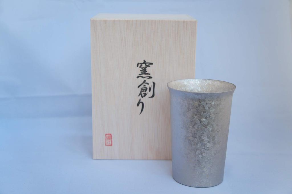 HORIE (Хорие) Титановый двухстенный стакан Tsubame-Sanjo, изготовленный в печи, с широким горлышком, 300 куб. см, серебристый, сделано в Японии, сохраняет напитки горячими или холодными, поставляется с