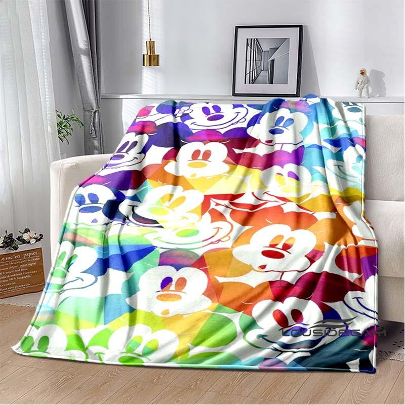 The Mickey Mouse cartoon blanket is fluffy and soft suitable for children and adults and perfect for home travel camping an