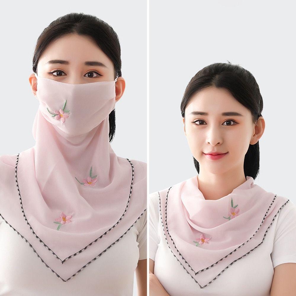 Scarf Fishing Sun UV Protection Unisex Face Cover Triangular Scarf Sunscreen Veil Ice Silk Mask