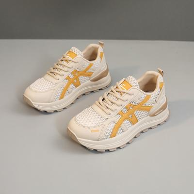 1 Кроссовки весна и лето новые сетчатые дышащие маленькие толстые подошвы увеличивают рост повседневные универсальные