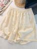 Cute lace butter cake pajamas women's summer lace lace short-sleeved shorts set soft cute loungewear