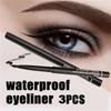 3pcs Late-model Women's Makeup Rotary Retractable Eyeliner Pencil Waterproof Eye Liner Pen