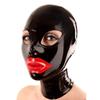 Latex Hood Mask with Zipper for Role Play Cosplay