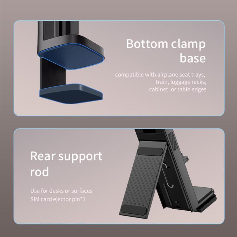 HdoorLink Rotatable Multifunctional Gripping Phone Holder 360° Rotation Adjustable Stand for Magnetic Car Phone Holder Foldable Hook Mount