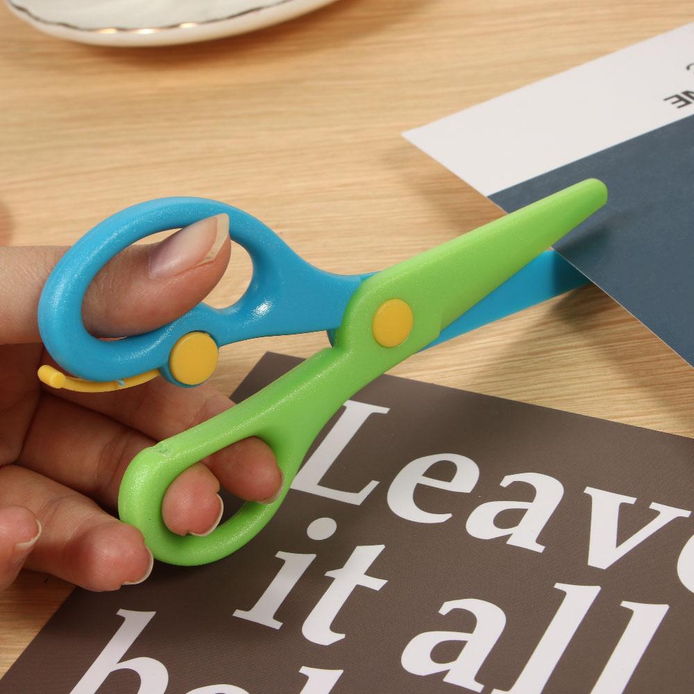 Photo Cut Handicraft DIY Tool Round Head Scissors Art Scissors Plastic Scissors Paper Cutting