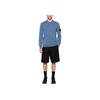 STONE ISLAND Solid Color Logo Print Crew Neck Pullover Long Sleeve T-Shirt Men Tops Blue 8115510C4-V0024