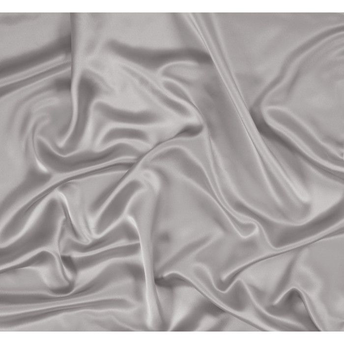 Taie d'oreiller "Silk" Soie de mûrier Coton pur - Silk Silver - 65 x 65 cm
