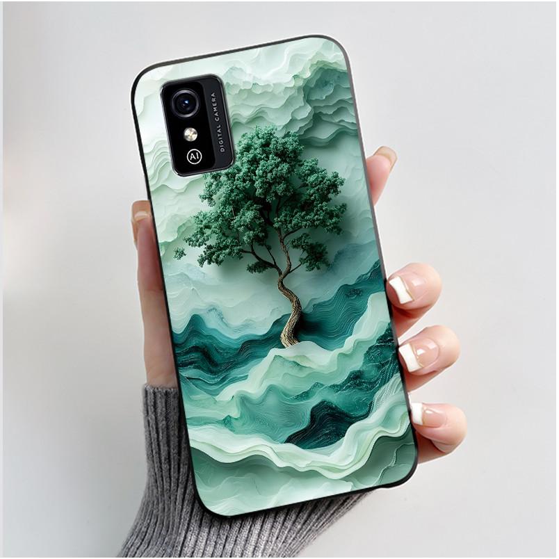 Милый мультяшный чехол для ZTE Blade L9 Fundas Capa Печатный корпус Защитная крышка Мягкий силикон Черный корпус Ударопрочный Coque