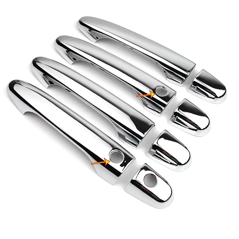 Для Honda Civic 2012 2013 2014 2015 2016 хромированные накладки на дверные ручки автомобиля из углеродного волокна аксессуары для стайлинга