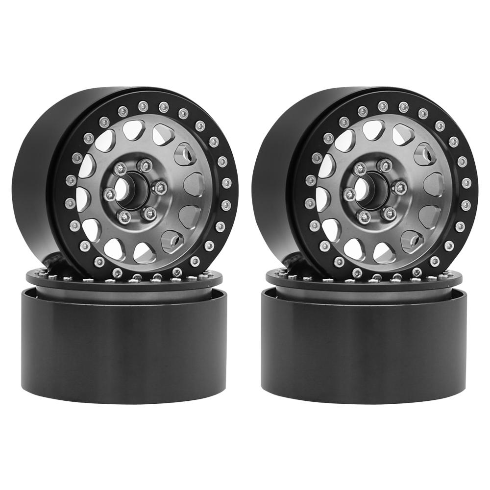 1/10 RC Crawler CNC Aluminum Alloy 2.2" Beadlock Wheels Rim for TRX4 TRX6 D90 Axial SCX10 Wraith Capra 1.9 RGT EX86100