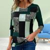 Women Autumn Tops Loose Cat Print Causal Long Sleeve T-shirt Top Blouse No Glitter