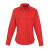 Premier Womens/Ladies Poplin Long-Sleeved Blouse