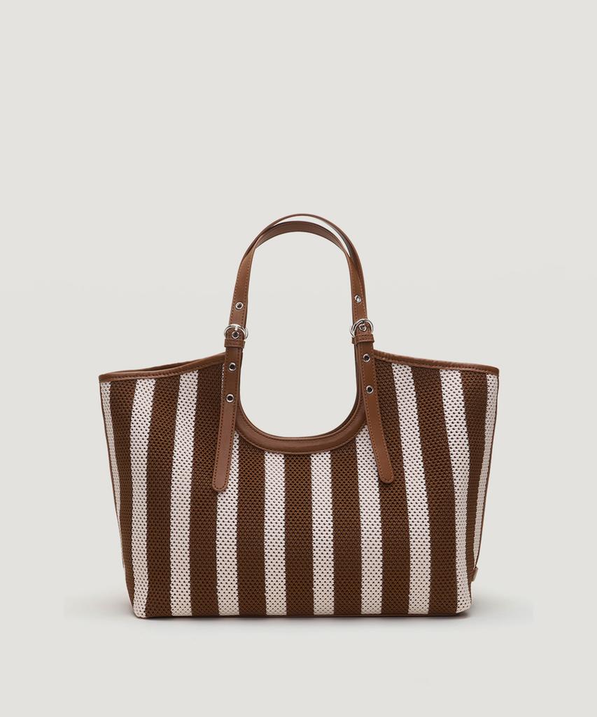 Сумка-тоут Talli Low Stripe_Коричневый