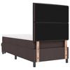 Boxspring bed with headboard Dark Brown 80 x 200 cm Fabric