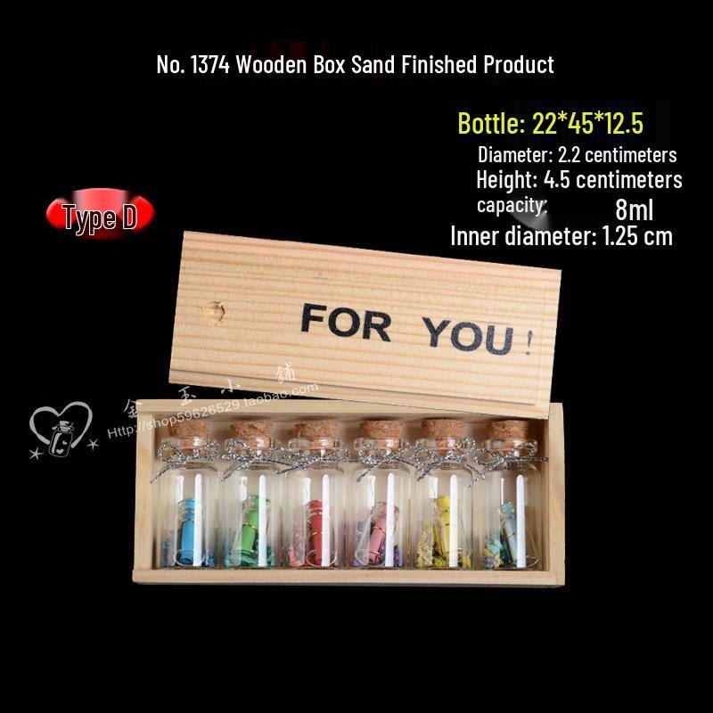 Agarwood Travel Bottle Set: Creative Gift with Wooden Box, Aluminum Lid & Wood Stopper.
