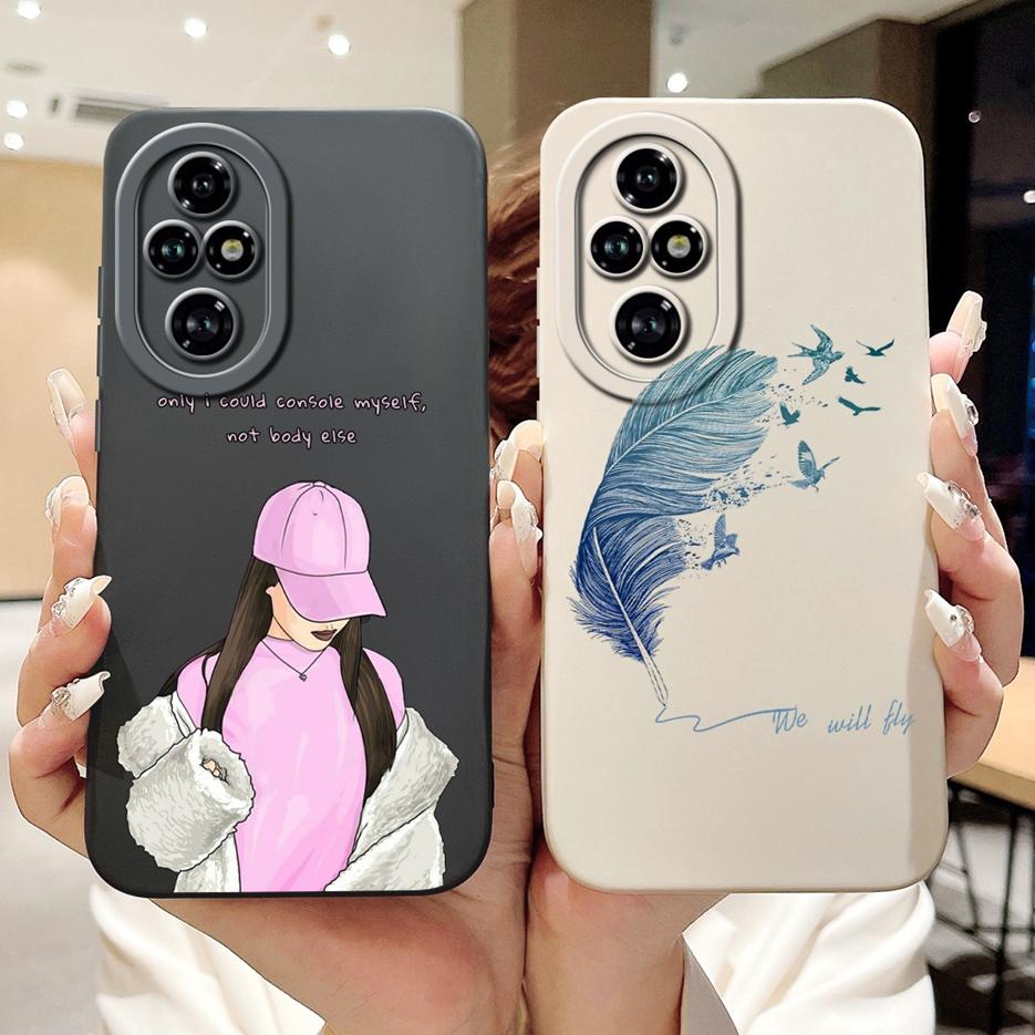 Чехол для Honor 200 Pro Стильный чехол с конфетным рисунком Полная защита камеры Чехол для телефона Для Honor 200 Lite Honor200 Smart Мягкие чехлы