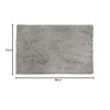 Basic Microfiber Non-Slip Bath Mat, Platinum, 53.3 x 86.3 cm