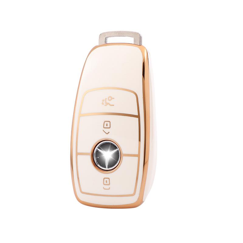 Чехол для ключа Mercedes-Benz Подходит для Нового E-класса E200/E300L/C-класса C260L Брелок-чехол для автомобильного ключа