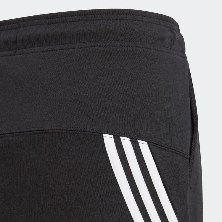 adidas Спортивная юбка с цветными блоками и тремя полосками для детей Черная II3548