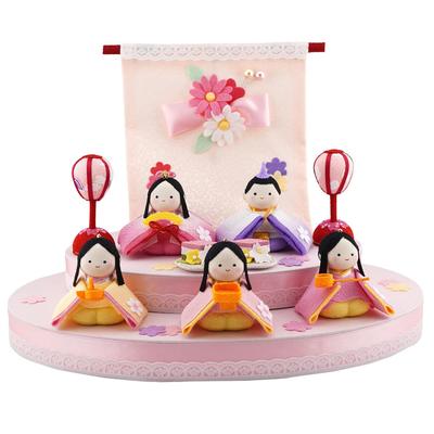 Куклы Ryukodo Small Ohana, японские разнообразные украшения (Рюкодо) (5 человек) 1-932 товары/Куклы Хина/Куклы Хина/Хинамацури/Хина