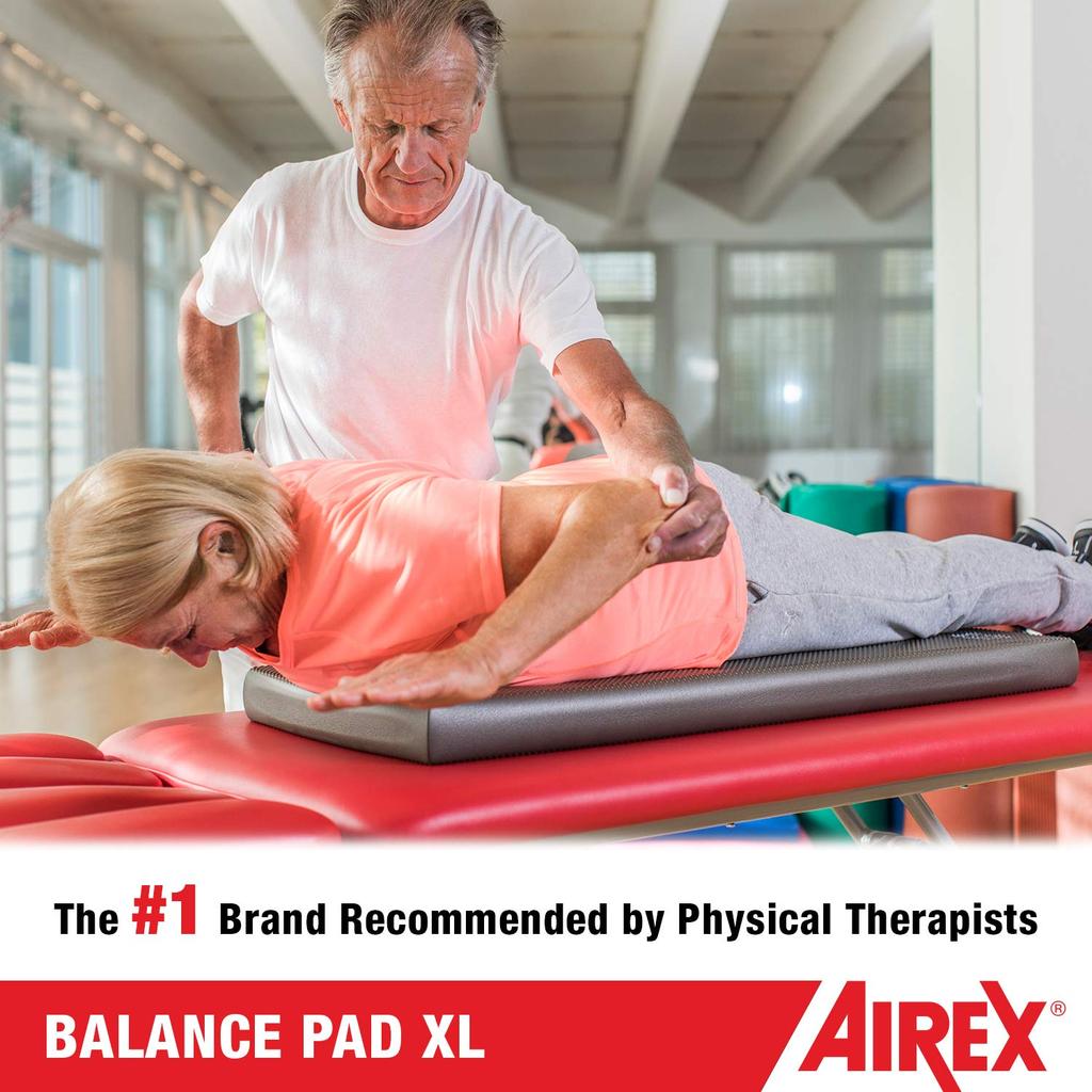 AIREX Balance Pad 60mm Charcoal Training Mat XL, Thick, Gray,