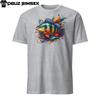 Colorful Bass Fish Trout Unisex T-Shirt | Splash of Color Tee | Unique Design