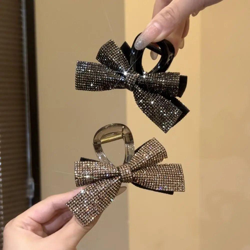 Simple Bow Hair Clip Elegant Shark Clip Stylish High Ponytail Clip  Daily Wear