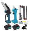 Electric Pruning Shears and Chain Saw Rechargeable 4 Extendable Poles High Altitude Branch Trimming
