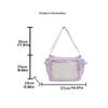 Clear Badge Display Shoulder Bag PVC Crossbody Bag Casual Transparent Pocket Itabag  JK