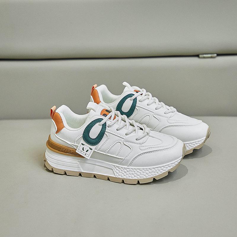 Женские легкие кроссовки, уличные противоскользящие кроссовки из искусственной кожи на шнуровке, повседневная удобная прогулочная обувь, дышащая спортивная обувь для бега для женщин