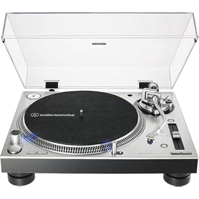 Audio-Technica LP140XPSVEUK Platine Professionnelle À Entraînement Direct Argent