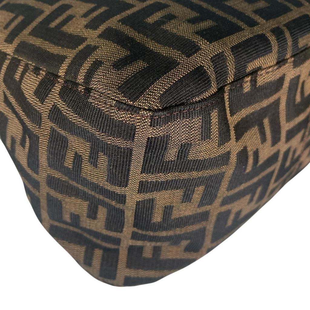 FENDI Zucca Handbag Brown Women used