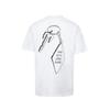 Unisex Cotton Graphic Tee - Loose Fit Short Sleeve T-Shirt Men Women Casual Wear With Letter Geometric Print