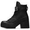 Chuck 70 De Luxe Heel Leather High Buckle - Triple Black Men Sneakers A12208C