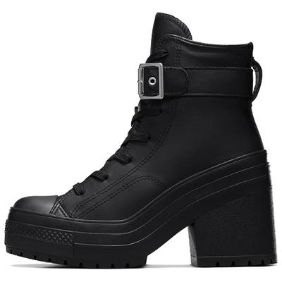 Chuck 70 De Luxe Heel Leather High Buckle - тройные черные мужские кроссовки A12208C