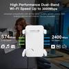 3000 Мбит/с WiFi-ретранслятор, беспроводной WiFi-усилитель, двухдиапазонный сетевой усилитель 2,4 ГГц/5 ГГц, WiFi-маршрутизатор с большим радиусом действия