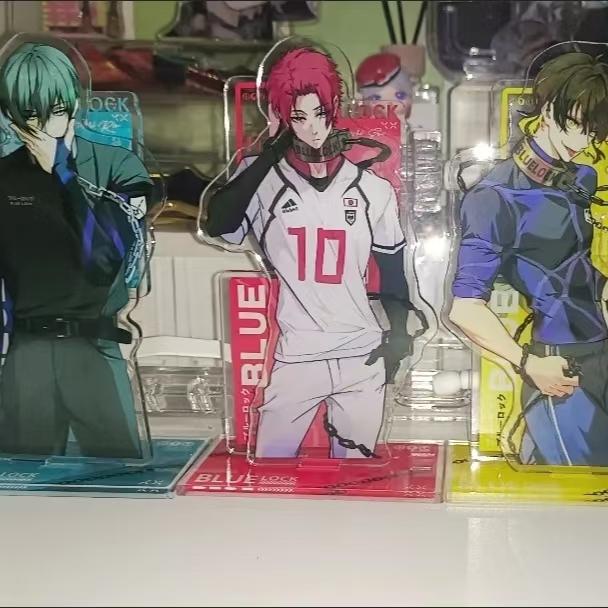 Серия персонажей Blue Lock 16 см, стендовый дисплей, Йисаги Ёити, Бачира Мегуру и Нагиширо Джин, гуманоид