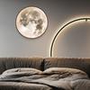 Луна настенный светильник креативное пространство атмосфера ночник лампа скандинавский современный простой свет гостиная фон настенное бра украшение