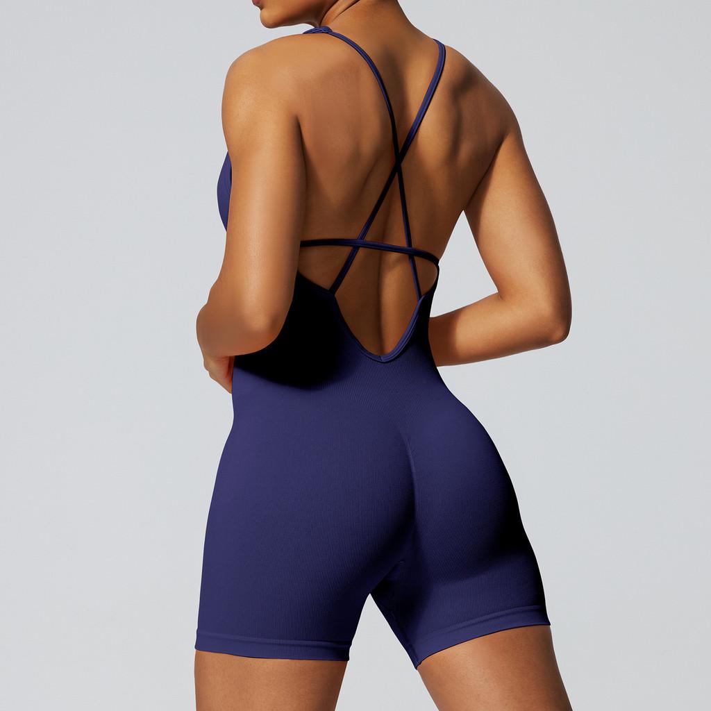 Seamless Yoga Bodysuit For Women With High Elasticity And Tummy Control For Fitness Workouts