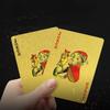 Золотые Серебряные Фольгированные Покерные Карты Пластиковые ПВХ Водонепроницаемые Игральные Карты с Крупным Принтом Набор для Игры Инструмент для Развлечений Для Использования В Помещении и На Открытом Воздухе