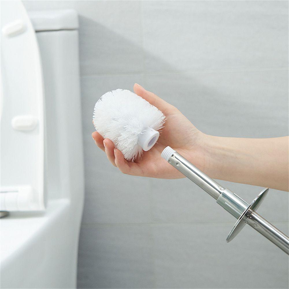 Stainless Steel Long Handled Toilet Brush Holder Set Standing Stand Cleaning Brush Toilet Brush