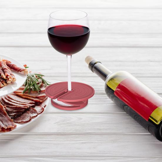 Подставка для пляжного стакана, инновационная подставка для бокалов вина, уникальный дизайн лабиринта, многофункциональный силиконовый пляжный аксессуар, подставка под песочек для напитков