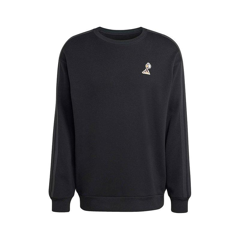 adidas Мужская толстовка с длинным рукавом, простая, в полоску, с мультяшным принтом, JZ5068