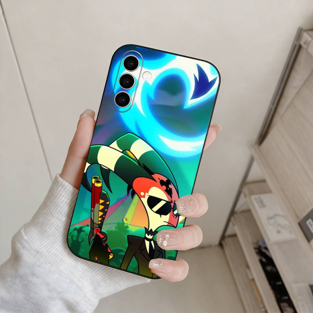 Чехол для телефона Helluva Boss Блитцо для Samsung Galaxy A73, A72, A71, A70, A53, A52, A51, Другие Мягкий черный чехол